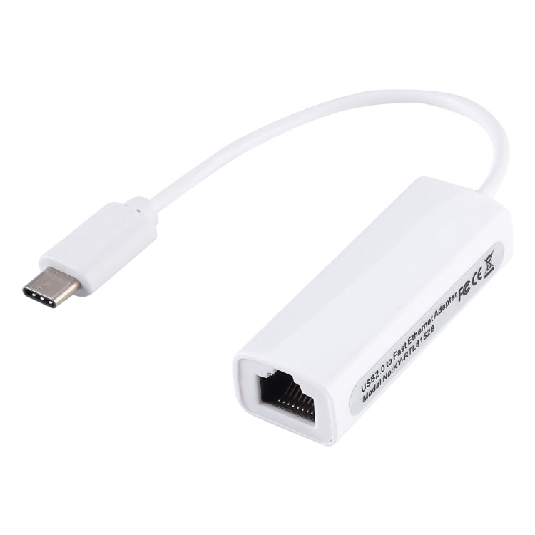 KY-RTL8152B USB-C / Type-C 10 / 100 Mbps Ethernet Adapter Network Card, USB Type-C 100Mbps KY-RTL8152B USB-C / Type-C 10 / 100 Mbps Ethernet Adapter Network Card, USB Type-C 100Mbps